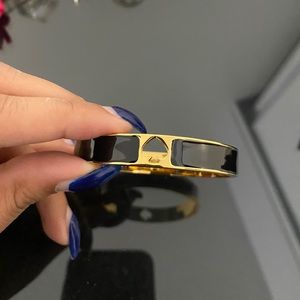Kate spade black clasp bangle